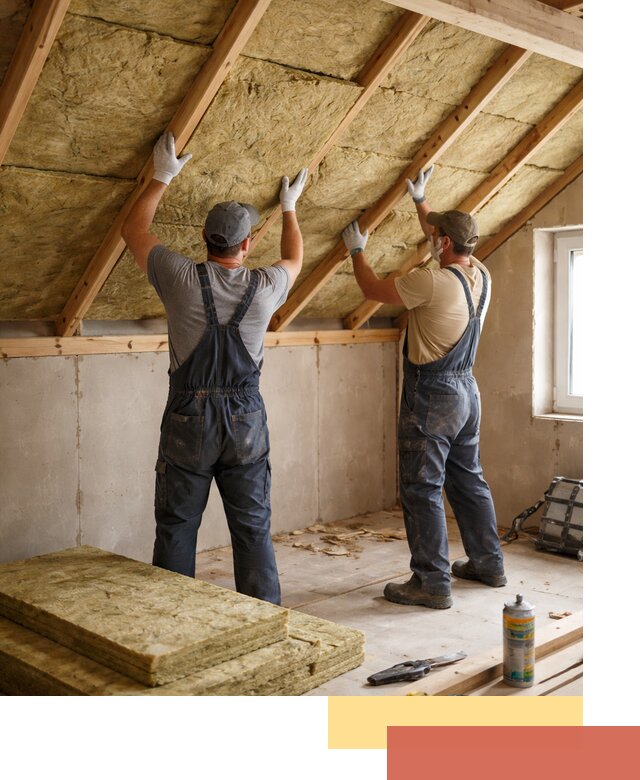 Утепление потолка минеральной ватой в Гае