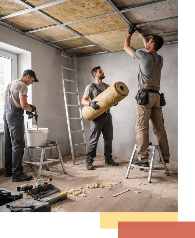 Шумоизоляция потолка в Гае: профессиональный монтаж и отделка