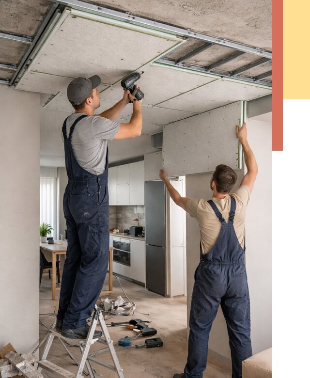 Шумоизоляция потолка панелями зипс в Гае от 1881 руб. под ключ | ОТДЕЛОЧНИК-Гай